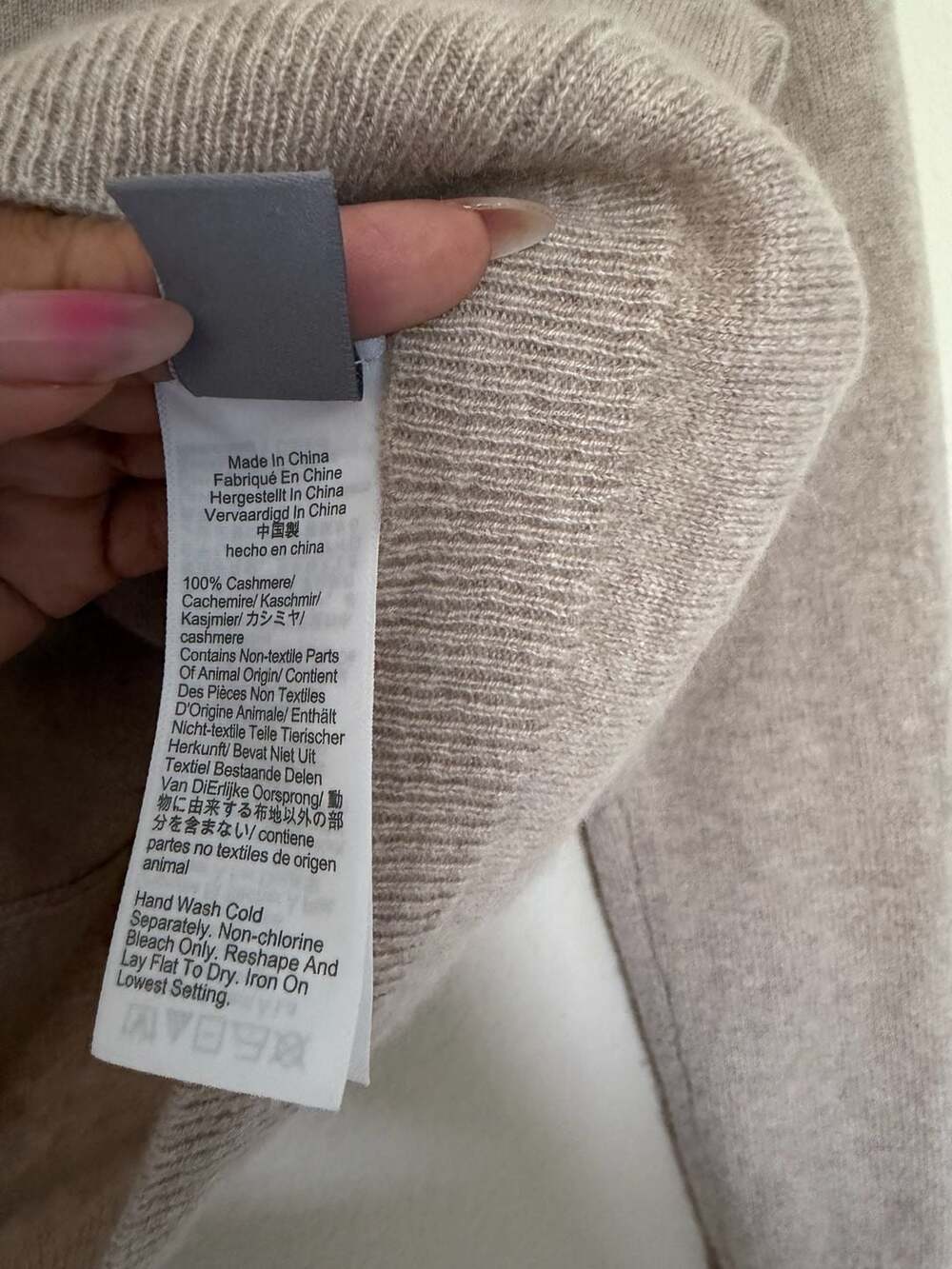 J.Crew Relaxed 100% Cashmere V-Neck Cardigan in Heather Camel - Picture 4 of 6